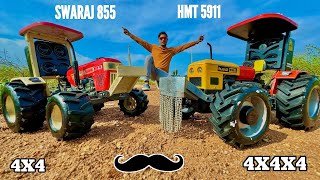 RC HMT 5911 Vs John Deere 5050D Vs RC Swaraj 855  Chatpat toy TV [upl. by Negroj]