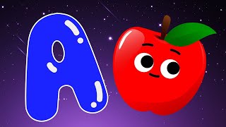 Phonics Song with Words  A For Apple  ABC Alphabet Songs with Sounds for Children abc abcdsong [upl. by Madda]