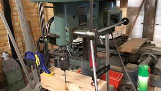 Old Danish drill press at work [upl. by Wilbert101]