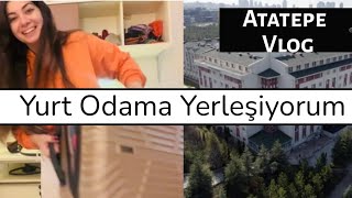 Hacettepe Üniversitesi Atatepe Öğrenci Yurduna yerleşiyorum vlog 🧳 [upl. by Aliemaj]