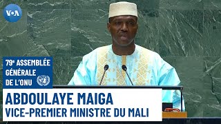 Le vicepremier ministre du Mali Abdoulaye Maïga à la tribune de la 79e Assemblée générale de lONU [upl. by Orsola464]