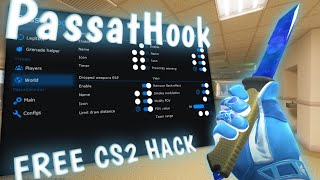 New Free CS2 CHEAT PassatHook Showcase CS2 FREE HACK showcase [upl. by Adnyc543]