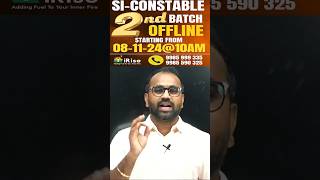 SICONSTABLE OFFLINE 2nd BATCH STARTING FROM Nov 8th at iRise Academy [upl. by Saville]