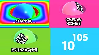 BALL RUN 2048 — BIG NUMBERS REACH UP 4096 QUATTUORTRIGINTILLION Rainbow Ball Gameplay [upl. by Hey]