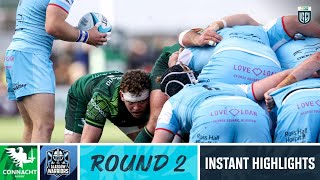 Connacht v Glasgow Warriors  Instant Highlights  Round 2  202324 [upl. by Reisfield127]