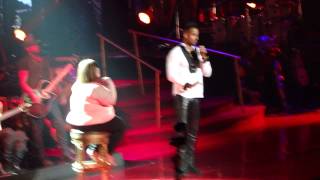 ROMEO SANTOS Llevame ContigoSolo por un Beso Girl on stagefunny [upl. by Jr908]