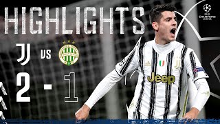 Juventus 21 Ferencváros  Dramatic Last Minute Morata Goal Seals Win  Champions League Highlights [upl. by Monro]