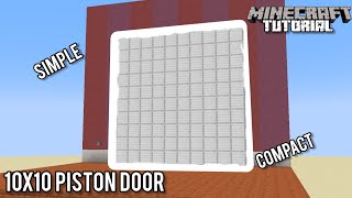 10x10 Piston Door  Minecraft 121 Redstone Tutorial [upl. by Ancel]