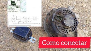 conexion de regulador y alternador toyota sistema antiguo [upl. by Newmann]