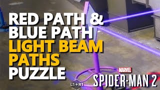 Light Beam Paths Red Path amp Blue Path Spider Man 2 [upl. by Llenrev]