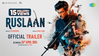 Ruslaan Official Trailer  Aayush Sharma Jagapathi Babu Sushrii  Karan B  Radhamohan  26th Apr [upl. by Nosaj]