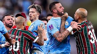 Kyle Walker Fight with Felipe Melo After Man City vs Fluminense Final [upl. by Bravar]