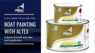 DIY Brush amp Roll Boat Painting Demonstration  Altex Yacht amp Boat Paint [upl. by Myra]