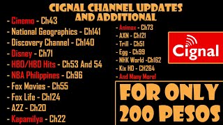 Cignal Channel Blowout and Updates For 200 PESOS you can Access DISNEYHBOAXNCINEMO and More [upl. by Kolb]