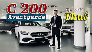 Mercedes C200 Avantgarde Màu Trắng Ưu Đãi Thuế Trước Bạ Khi Mua Xe Tháng 9 Hoan Channel [upl. by Heid252]