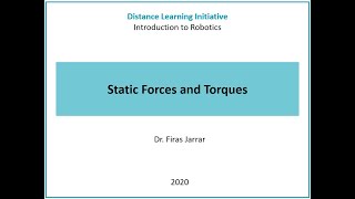 Static Forces and Torques [upl. by Mukund]