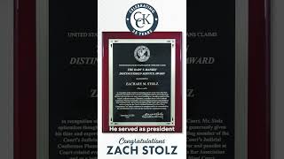 US Court of Appeals for Veterans Claims Gives Award to Zach Stolz [upl. by Hplodur]