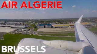 AIR ALGERIE  BRUSSELS Zaventem  Pushback taxi and take off  Boeing 737800 [upl. by Darken113]