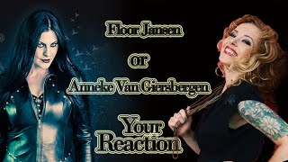 Anneke Van Giersbergen amp Floor JansenWho sings better your reaction [upl. by Ennairac]