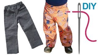 Hose nähen für Anfänger – DIY Kinderhose quotPAULAquot [upl. by Nonek]