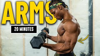 20 Minute Dumbbell Arms Workout  Build amp Burn 3 [upl. by Ahsiened]