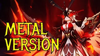 Saltatio Favillae  La Signora Battle Theme Phase 2  METAL VERSION YnDMix  Genshin Impact [upl. by Yatnuahc]