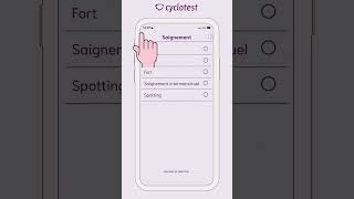 Démarrer un nouveau cycle dans l’application cyclotest mySense APP cyclotest mysense [upl. by Cointon]