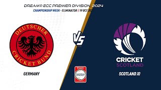 Championship Week Eliminator  GER vs SCOXI  Highlights  ECC24 Premier  19 Oct 2024  ECC24124 [upl. by Enatan]