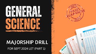 GENERAL SCIENCE MAJOR Drills for Sept 2024 LET  New Curriculum Part 1 [upl. by Deeann]