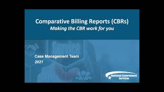 Part A Comparative Billing Reports  Making the CBR Work for You [upl. by Foah496]