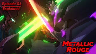 Metallic Rouge Episode 01 Explained  A Martian City  Humanoid Neans  Rouge vs Viola [upl. by Rimola]