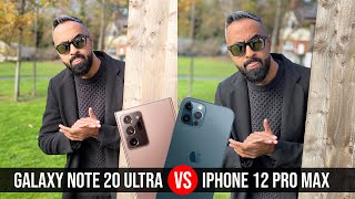 iPhone 12 Pro MAX vs Samsung Galaxy Note 20 Ultra Camera Test Comparison [upl. by Ecenahs]