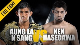 Aung La N Sang vs Ken Hasegawa  Middleweight Dominance  March 2019  ONE Full Fight [upl. by Adnorahc]