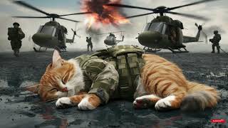 Dad Went to the war 😳😭😢l cats kitten aiimages respect cute [upl. by Ekrub]