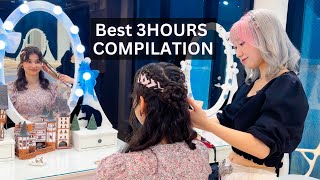 ASMR Hairstyling THREE HOURS COMPILATION that YOU need today Soft spoken [upl. by Andert]