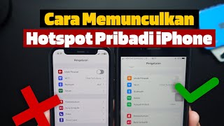 Cara Setting Hotspot Pribadi iPhone  Cara Munculkan Hotspot Pribadi iOS iPhone [upl. by Elynad416]