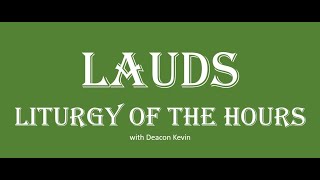 Saturday Week 1 LaudsMP Vol 4 Liturgy of the Hours [upl. by Naujyt]