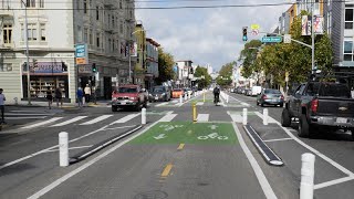 Valencia Street Center Bike Lane  San Francisco [upl. by Burt]