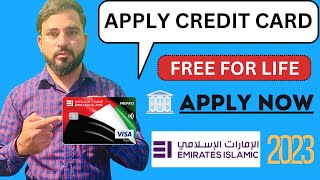 Apply credit card emirates Islamic bank in uae how to get online with low salary [upl. by Nemraciram]