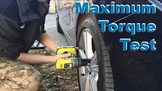 Ryobi and Bosch Drill drive Maximum Torque Test [upl. by Narruc]