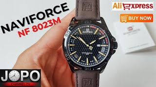 NAVIFORCE NF8023 Military Casual Quartz Watch│Naviforce Watch Review│Subtitles [upl. by Latsyc]