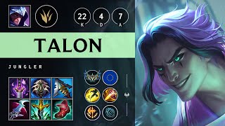 Talon Jungle vs Diana Triple Kill Godlike  EUW Challenger Patch 1418 [upl. by Skvorak923]