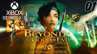 Beyond Good amp Evil 20th Anniversary Edition Walkthrough Part 01  No Commentary [upl. by Samtsirhc]