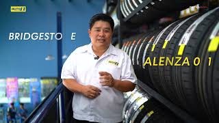 Auto1 รีวิว ยางรถยนต์ยี่ห้อ Bridgestone รุ่น Alenza 001 ยางสำหรับรถยนต์ PREMIUM CROSSOVER [upl. by Jessie]