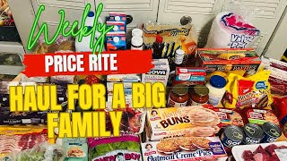 MOM OF 5  Weekly Price Rite Grocery Haul for my BIG family  pricerite bigfamily groceryhaul [upl. by Annavaig]