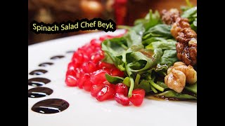 Spinach Saladspinach salad recipes for weight loss Chef Beyk [upl. by Aitercal441]