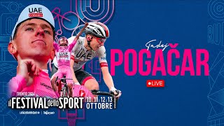 TADEJ POGAČAR nato per vincere  Live dal Festival dello Sport [upl. by Notgnirra]