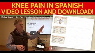 Knee Pain in Spanish Symptoms Exam and Diagnosis [upl. by Mandych]