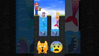 Good mermaid Mario was helped and given Diamond 🙏💎 💚 shorts tiktok Story viral mermaid [upl. by Darreg]