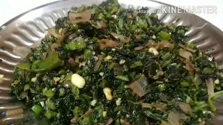 ದಂಟಿನ ಸೊಪ್ಪು ಪಲ್ಯ  Dantina soppu palya  Amaranth leaves fry  How to make dantina soppu palya [upl. by Duane]